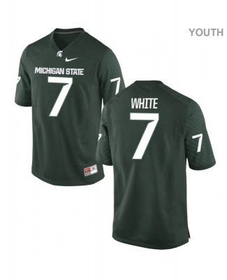 Youth Cody White Michigan State Spartans #7 Nike NCAA Green Authentic College Stitched Football Jersey UW50X22US